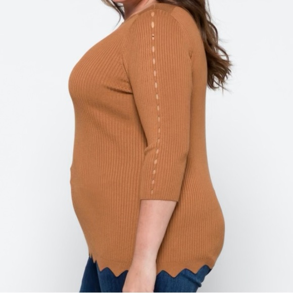 Evolution by Cyrus women’s plus size fitted pull over sweater - Picture 4 of 9